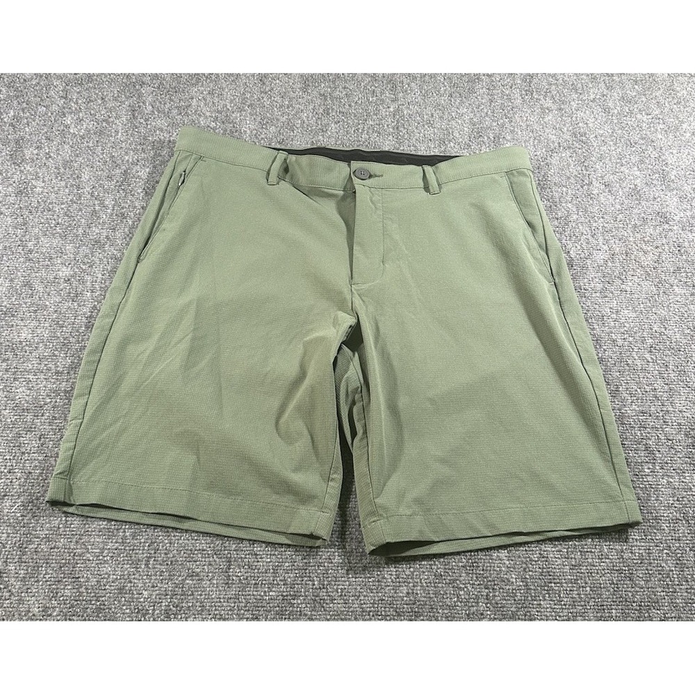 Tommy Bahama Chip Shot Short 10" Shorts Mens 38 Green Golf Chino Stretch Casual